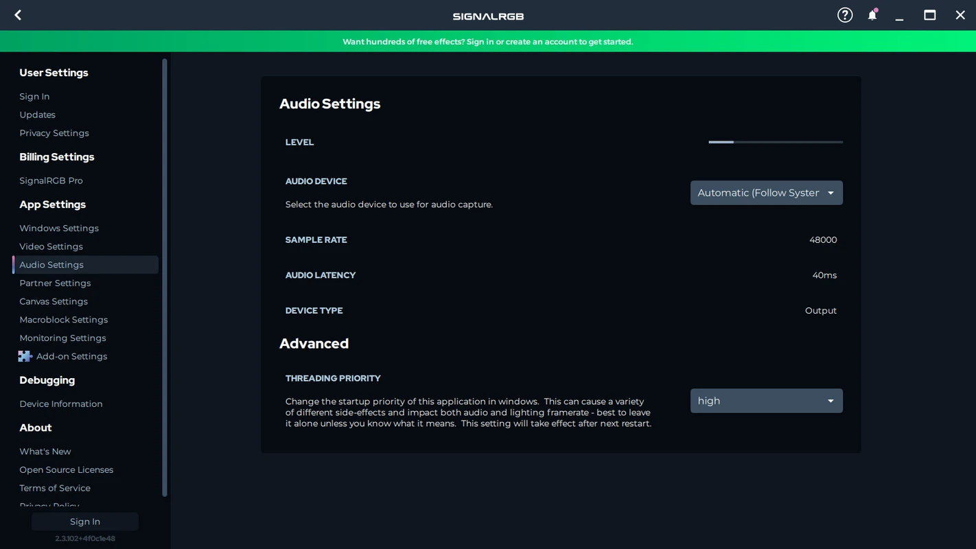 SignalRGB macro editor preset for game launch lighting